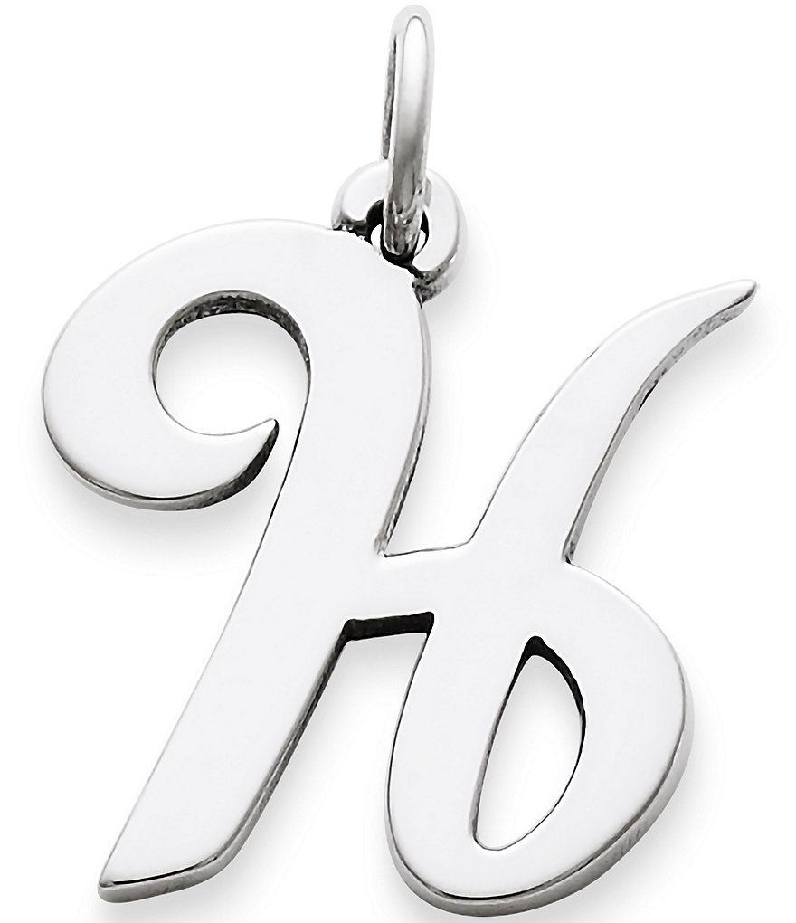 Silver Initial H Charm