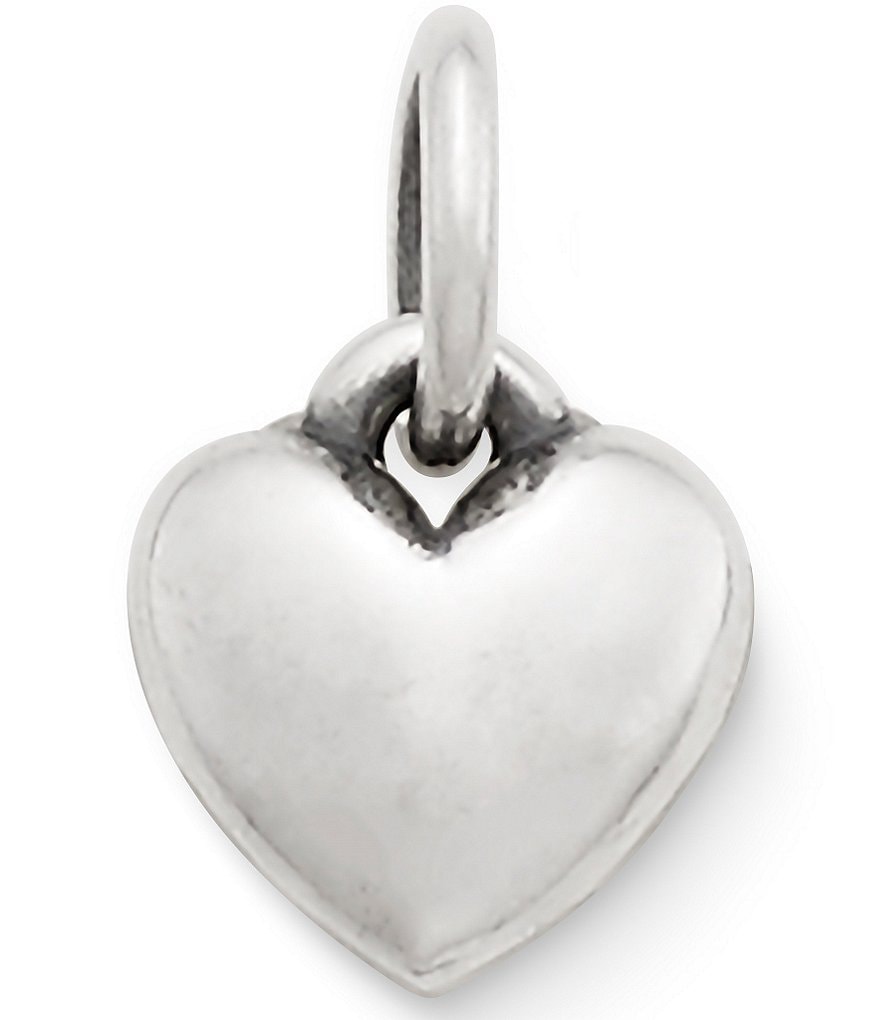 James Avery Puffed Heart Sterling Silver Charm - Silver