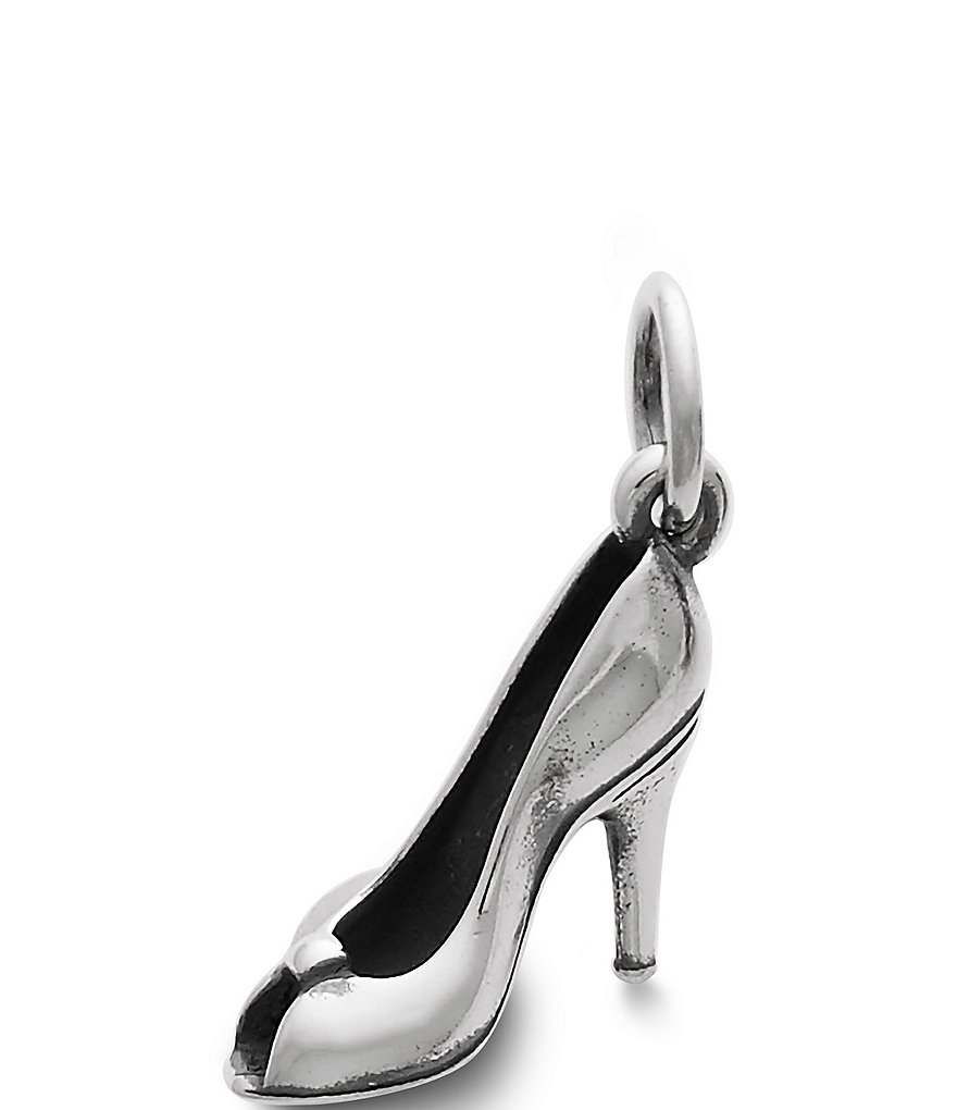 Ladies Charm of Stiletto Shoe in Sterling newest Silver 925 #3803