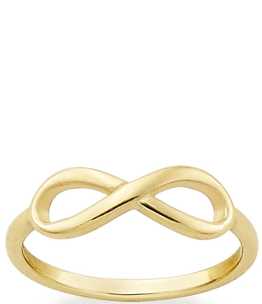Yellow Gold Wedding Ring for Women, Infinity Knot Design | Sterling silver  bands, Silver band, Diamond jewelry designs