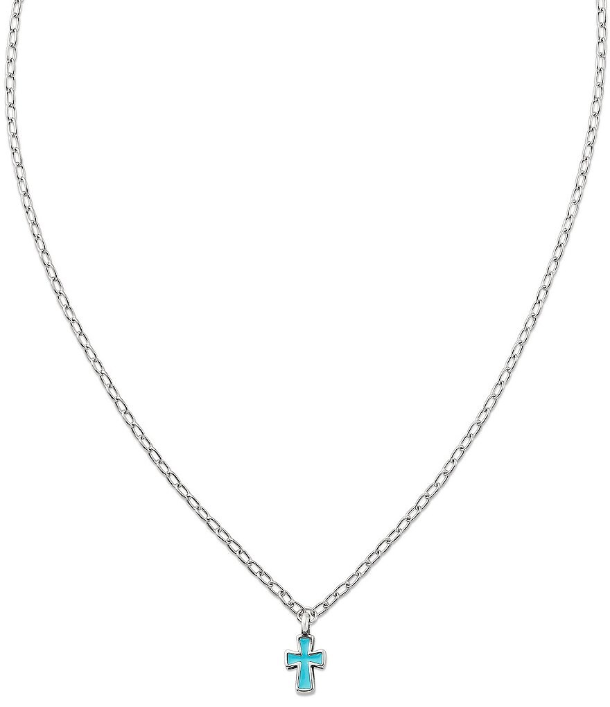 James Avery Petite Pink Enamel Cross Necklace Dillard's