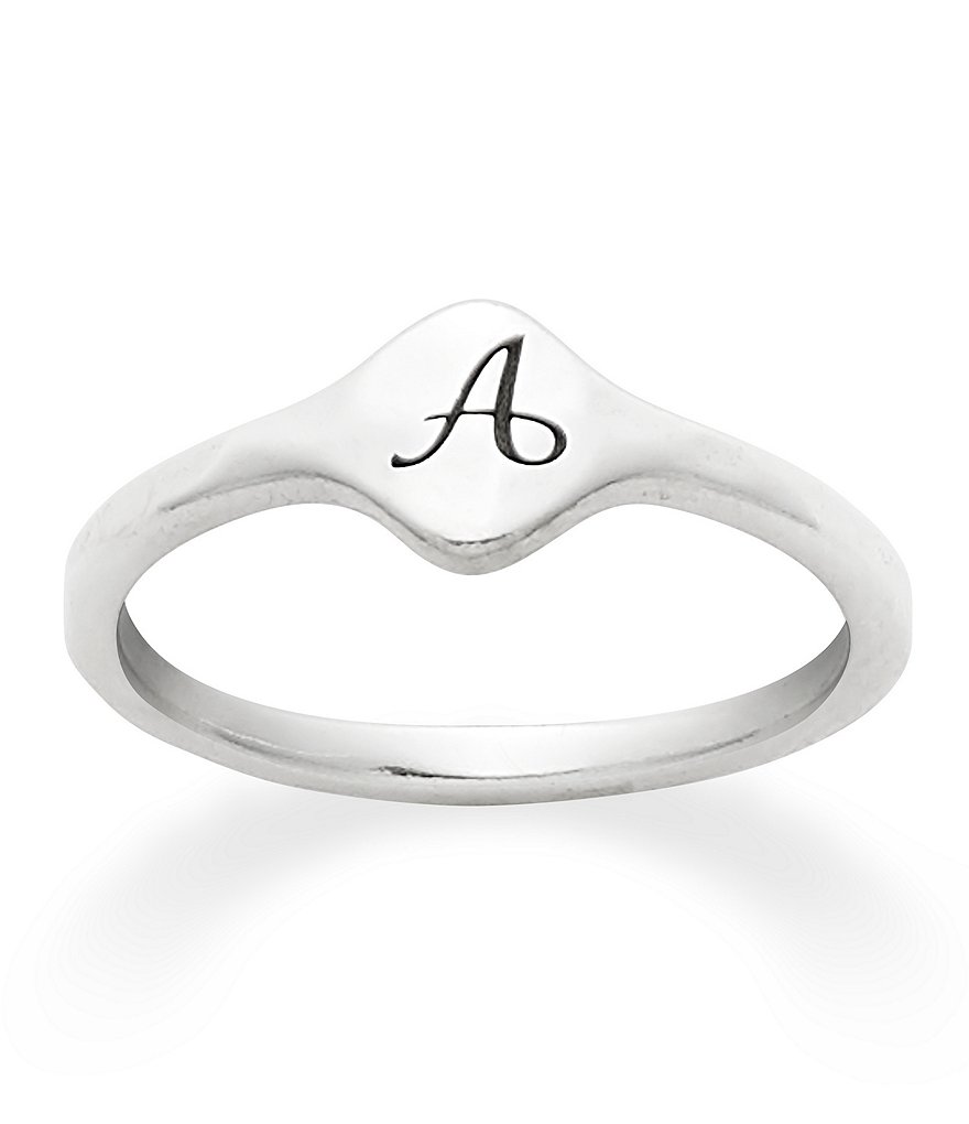 James Avery Petite Signet Initial Ring | Dillards