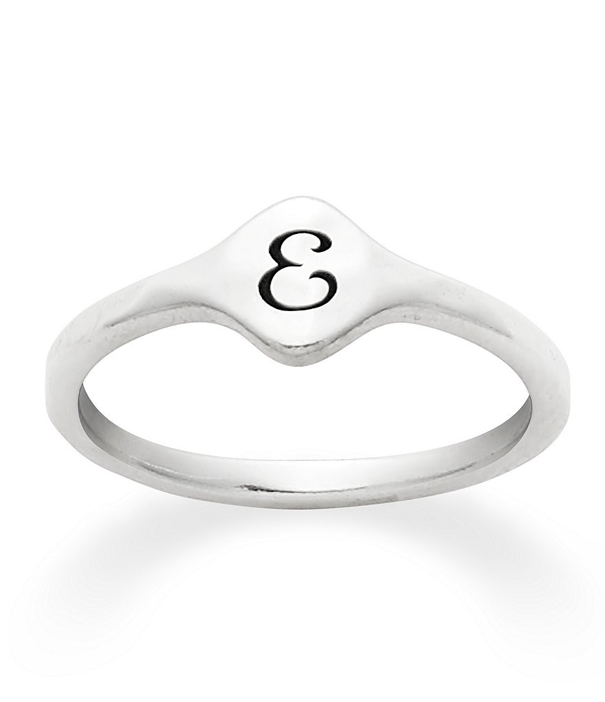 Petite signet initial deals ring