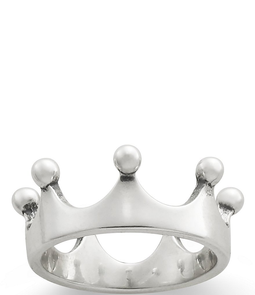 Crown Shape Inlaid Zircon 925 Sterling Silver Ring – KesleyBoutique