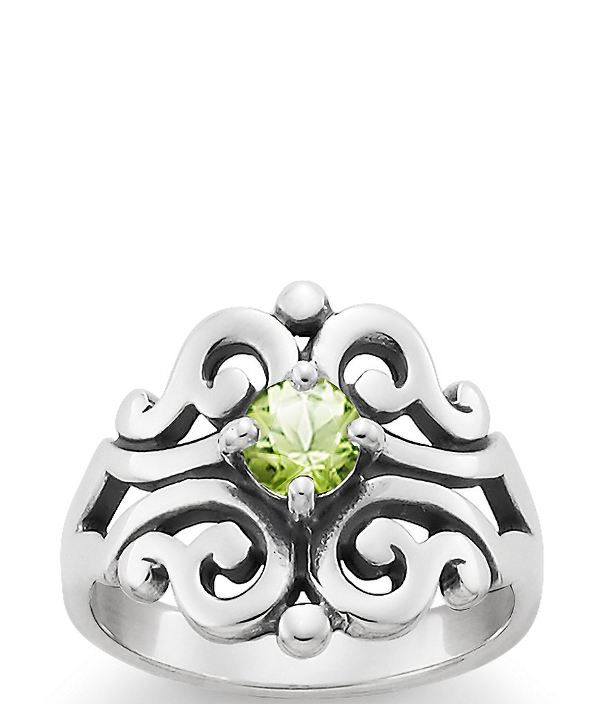 James Avery Spanish Birthstone Lace Ring with Lab Created Gem 6