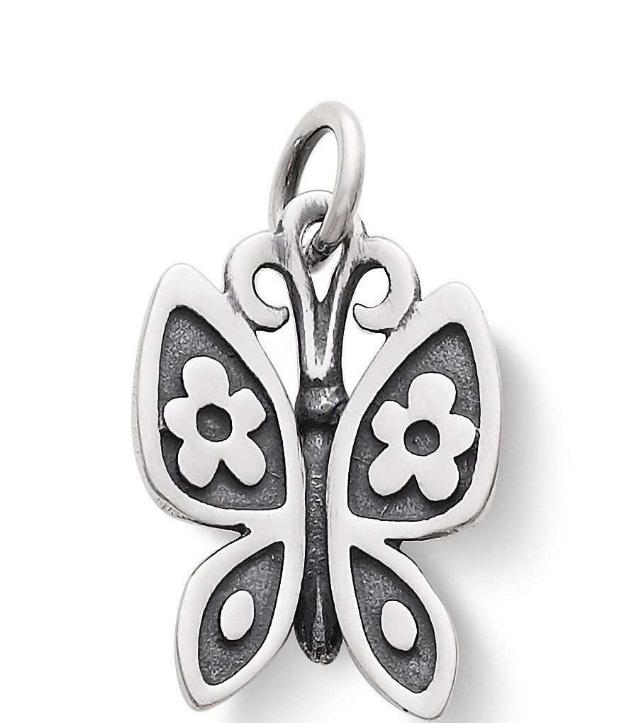 Silver Butterfly Heart Badge Reel Charm Zipper Pull Phone Charm Nurse Gift  SKU 1078 