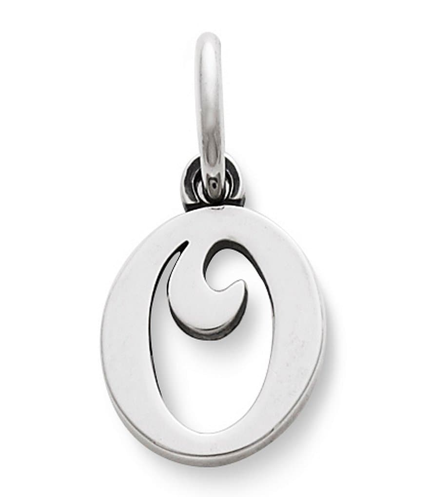 Artistic Script Initial Charm Necklace | Ora Gift Silver / Smooth by Ora Gift