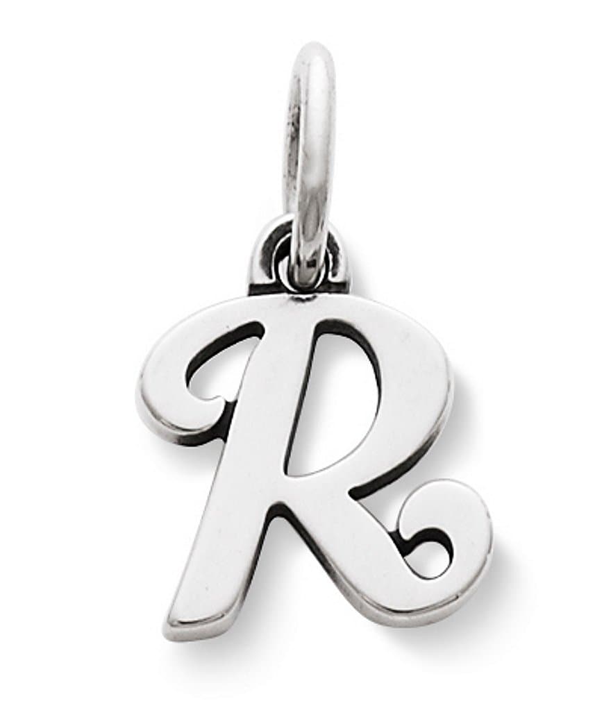 James Avery Sterling Silver Script Initial Bracelet or Necklace Charm