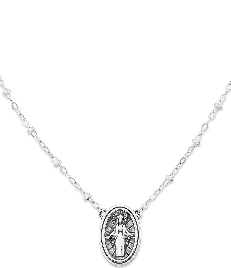 Virgin mary deals necklace meaning