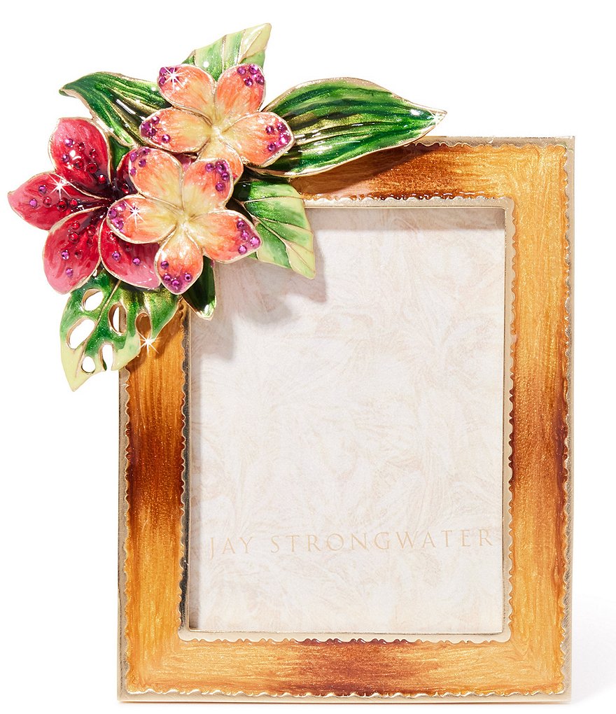 Jay Strongwater Tropical Flower Picture Frame | Dillard's
