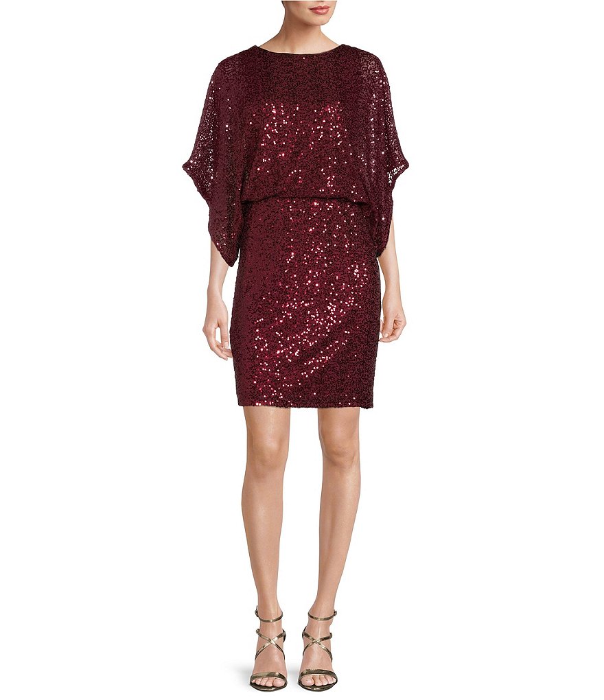 Jessica Howard Blouson Sequin Dress at Von Maur