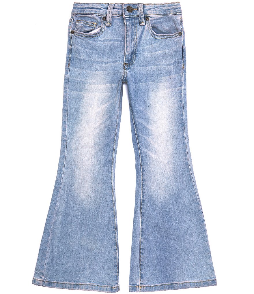 Hippie Girl Big Girls 7-16 Seamed-Front Flare-Leg Jeans | Dillard's