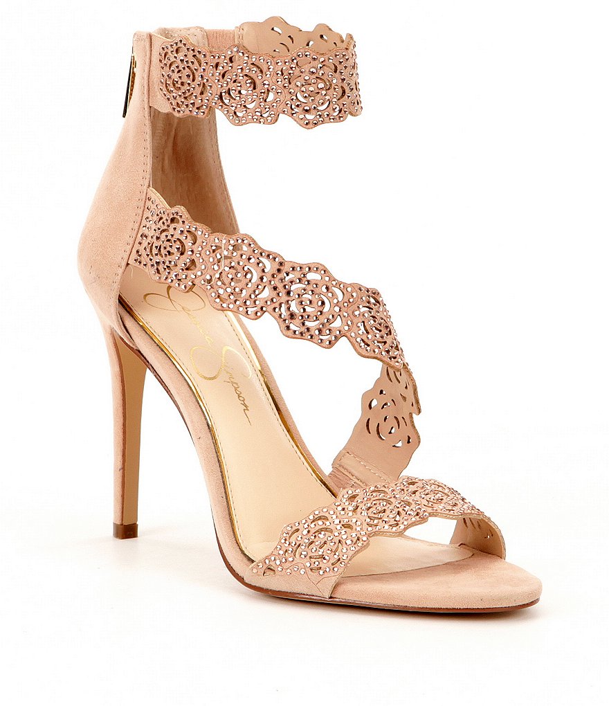 Jessica Simpson Geela Laser-Cut Dress Sandals | Dillards