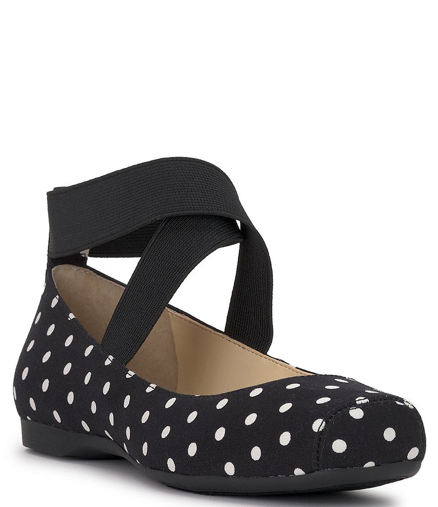 Jessica Simpson Mandalaye Polka Dot Square-Toe Ballet Flats | Dillard's