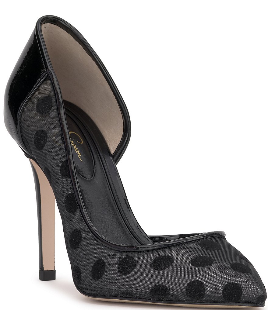 Jessica simpson polka dot heels best sale