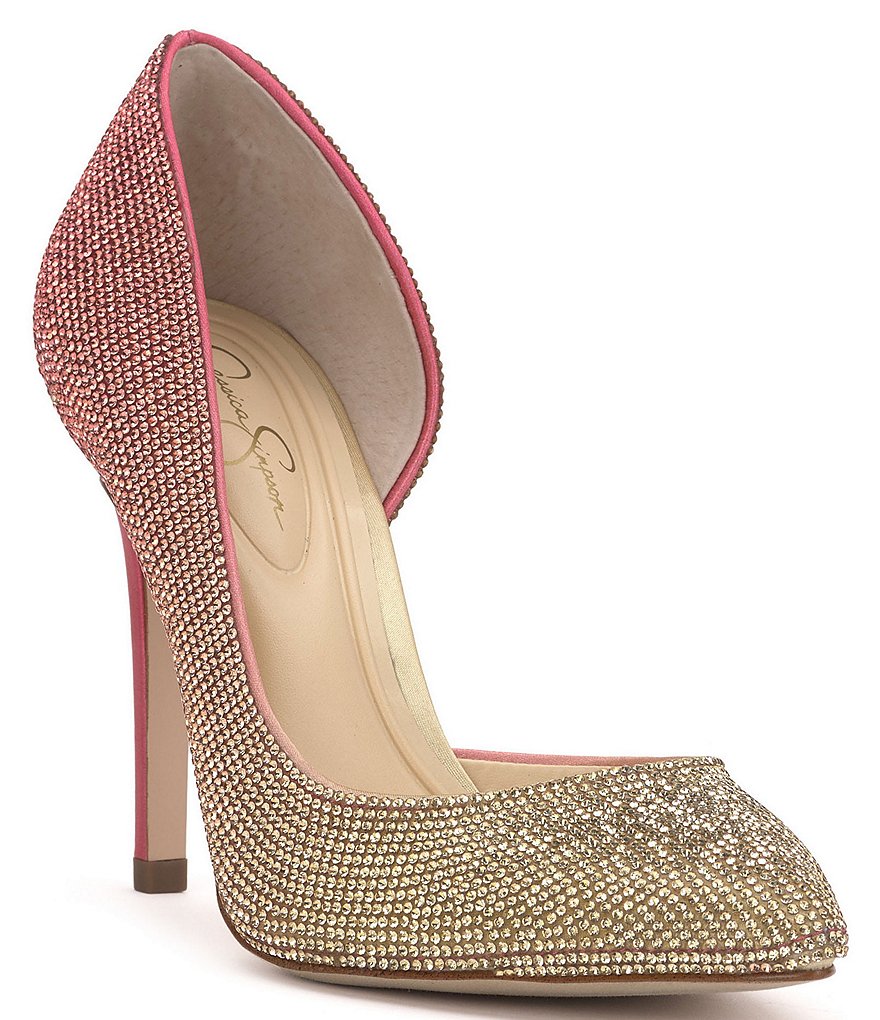 Jessica simpson parisah outlet ombre glitter platform pumps