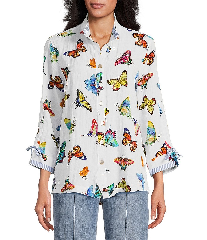 ジャケット・アウター BIRTHDAYBASH L BUTTON BUTTERFLY BOA Cinched-waist Puffer Jacket In Liberty® Bourton Bloom Fabric