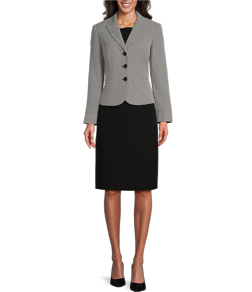 John Meyer Point Collar Long Sleeve 2-Piece Jacket Pant Suit