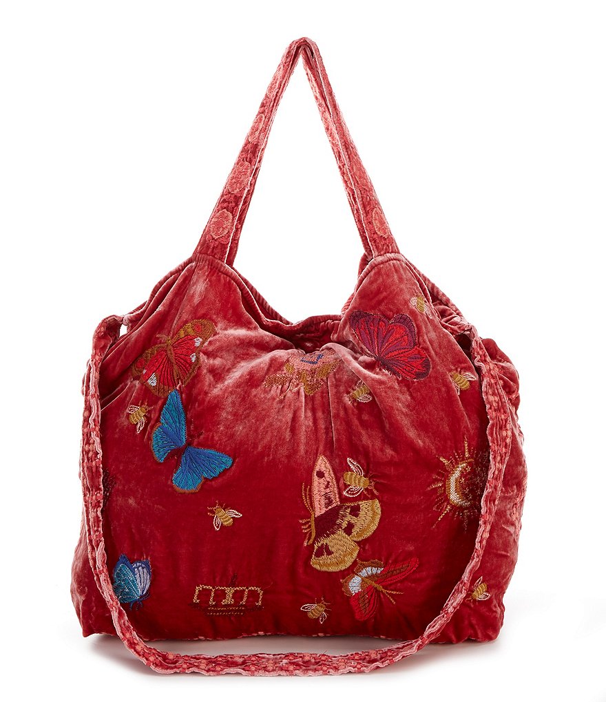 JOHNNY WAS Aria Velvet Embroidery Tote Bag Dillard s