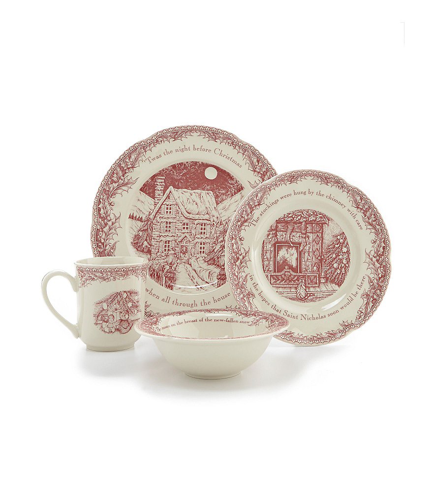 johnson brothers 39 twas the night dinnerware collection twas the night before christmas salad plates