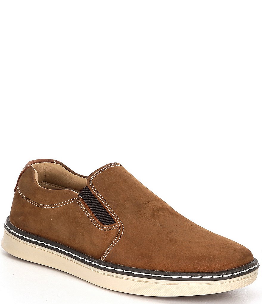 Johnston & Murphy Boys' McGuffey Suede Slip-Ons (Youth) | Dillard's