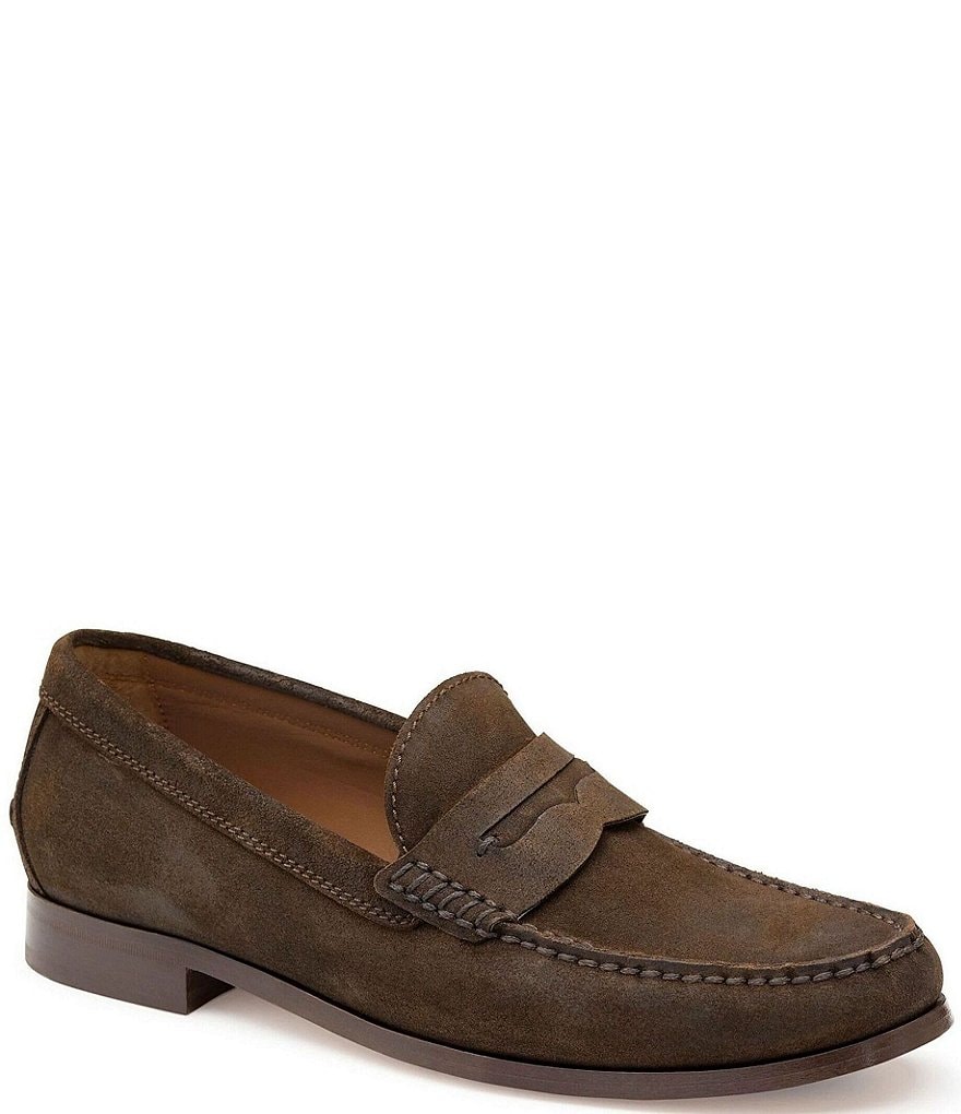 Johnston & Murphy Collection Men's Baldwin Suede Penny Loafers | Dillard's