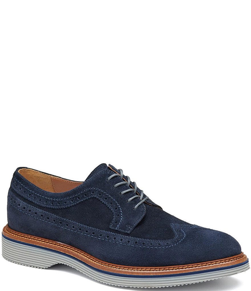 Johnston & Murphy Collection Men's Jenson Suede Wingtip Oxfords