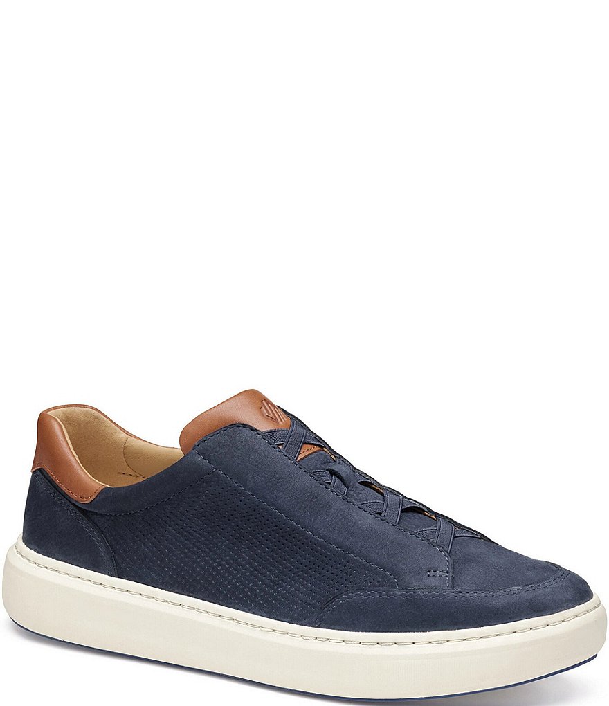 Johnston & Murphy Men's Anders Perforated Nubuck Stretch Lace-to