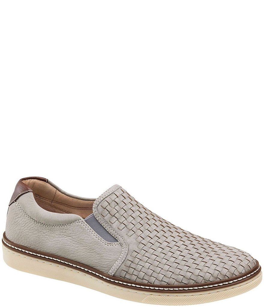 Johnston & Murphy Men's McGuffey Suede Woven Slip-Ons