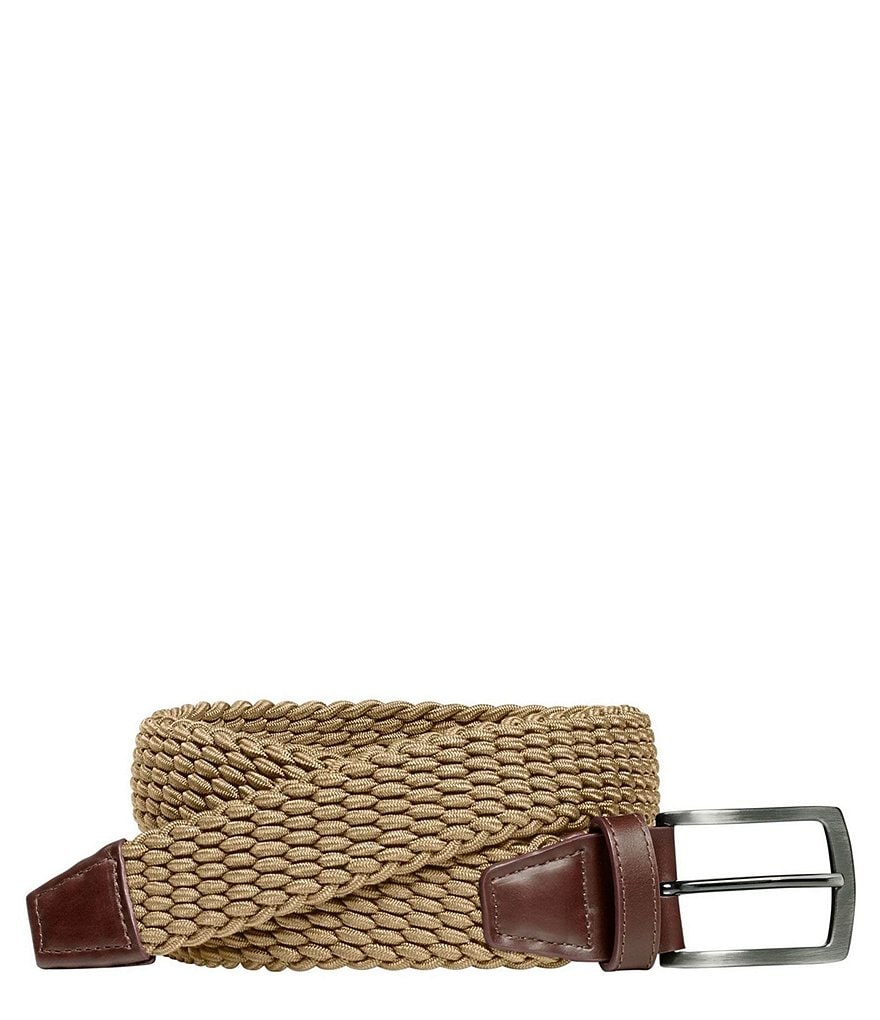 Harold Stretch Woven Leather Belt, Belts