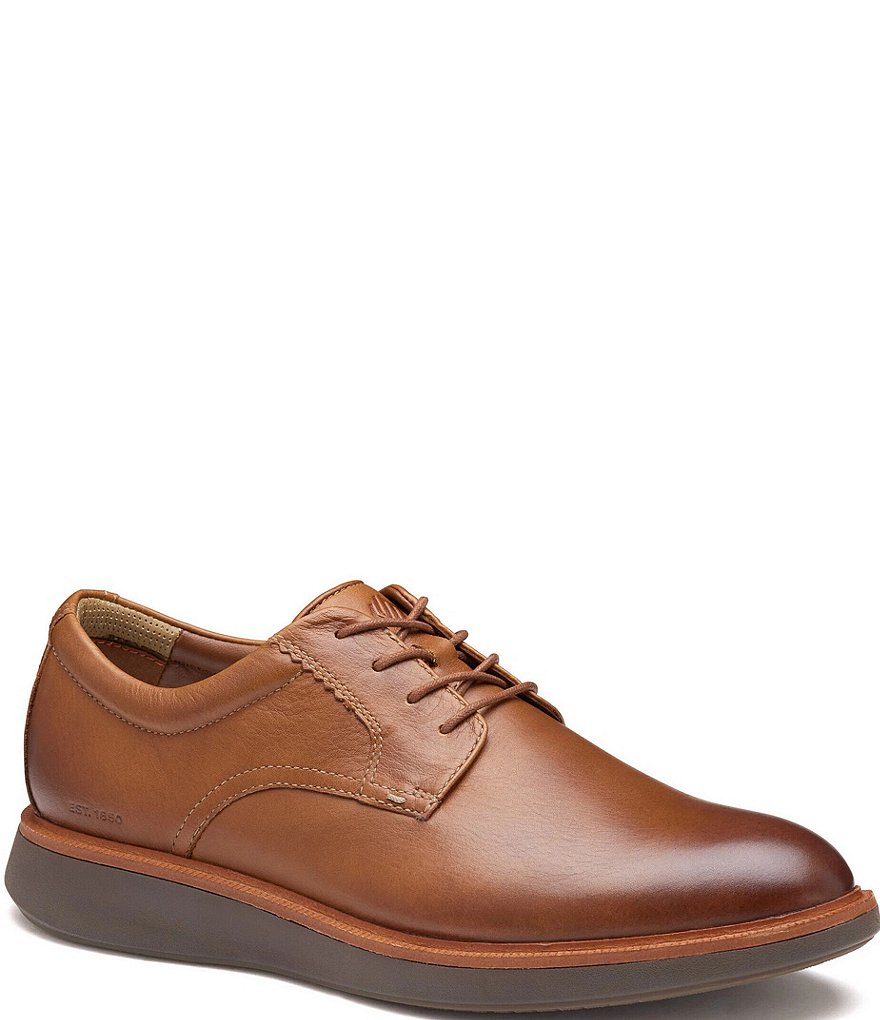 Johnston & Murphy Men's XC+Parker Leather Plain Toe Oxfords