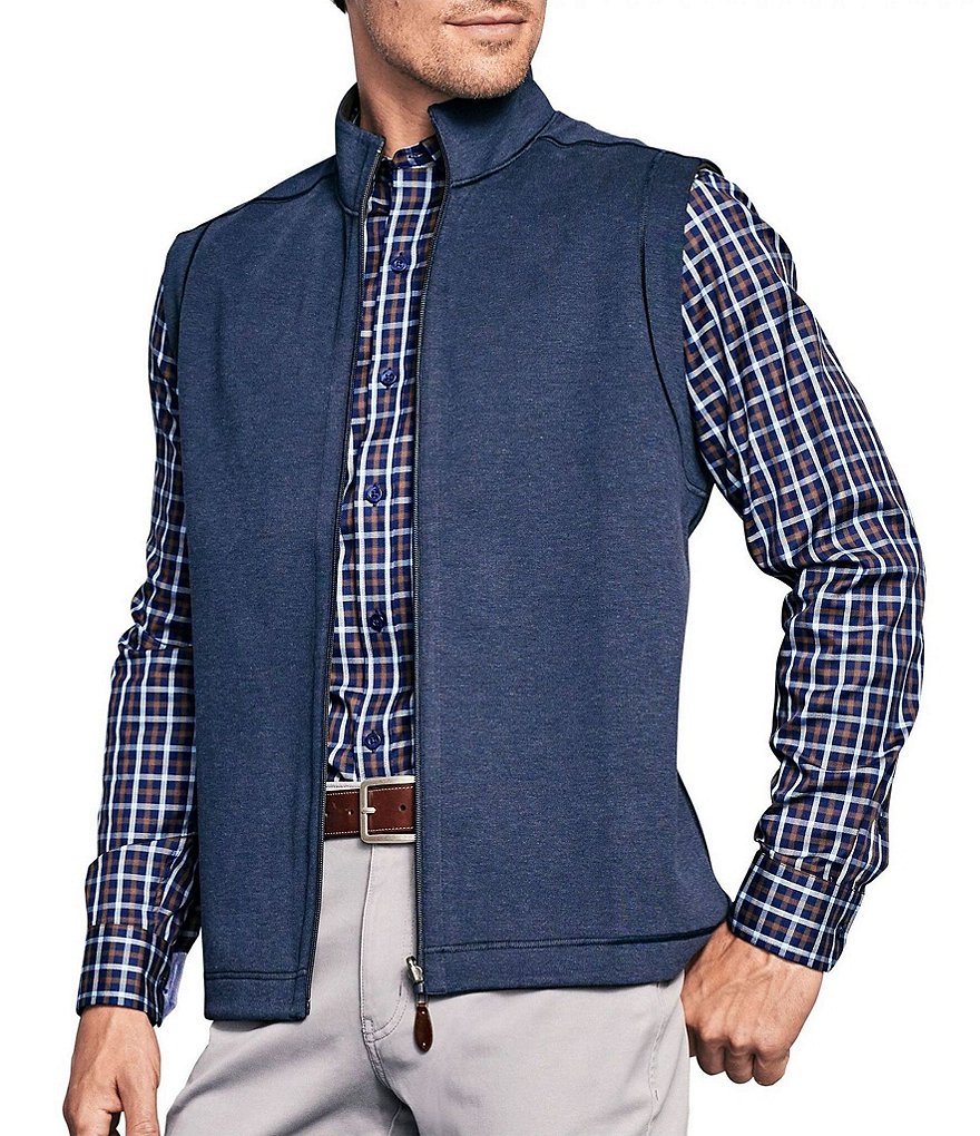Johnston & Murphy Reversible Solid Full-Zip Vest | Dillard's