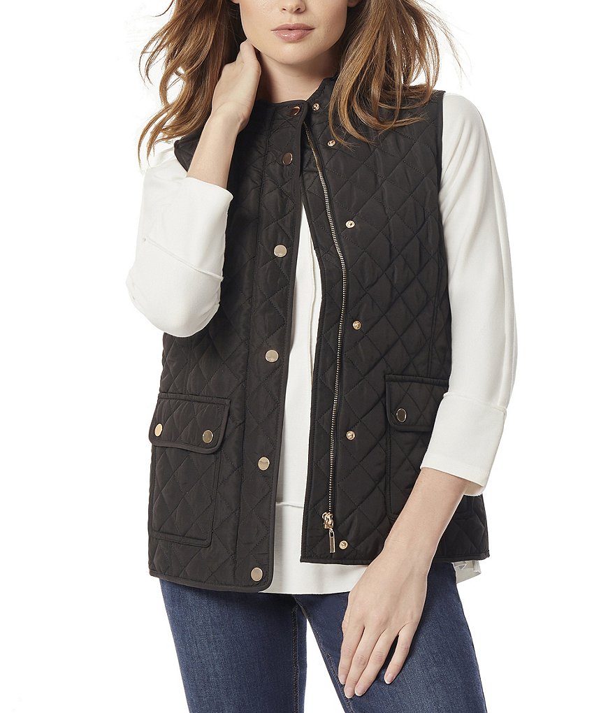 Jones New York Signature Pillow-Collar Down Puffer Vest M, NWT