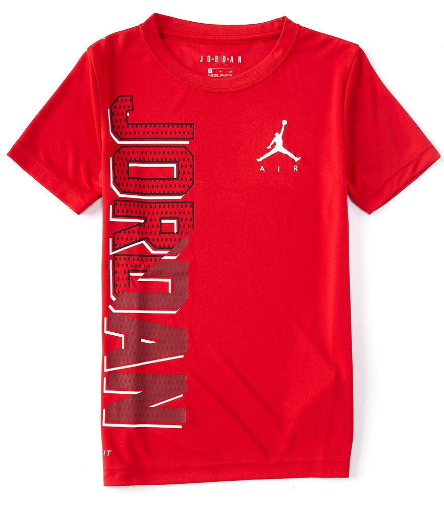  Jordan Blinds Long-Sleeve Boys Active Shirts & Tees Size M,  Color: Black/Red/White : Clothing, Shoes & Jewelry