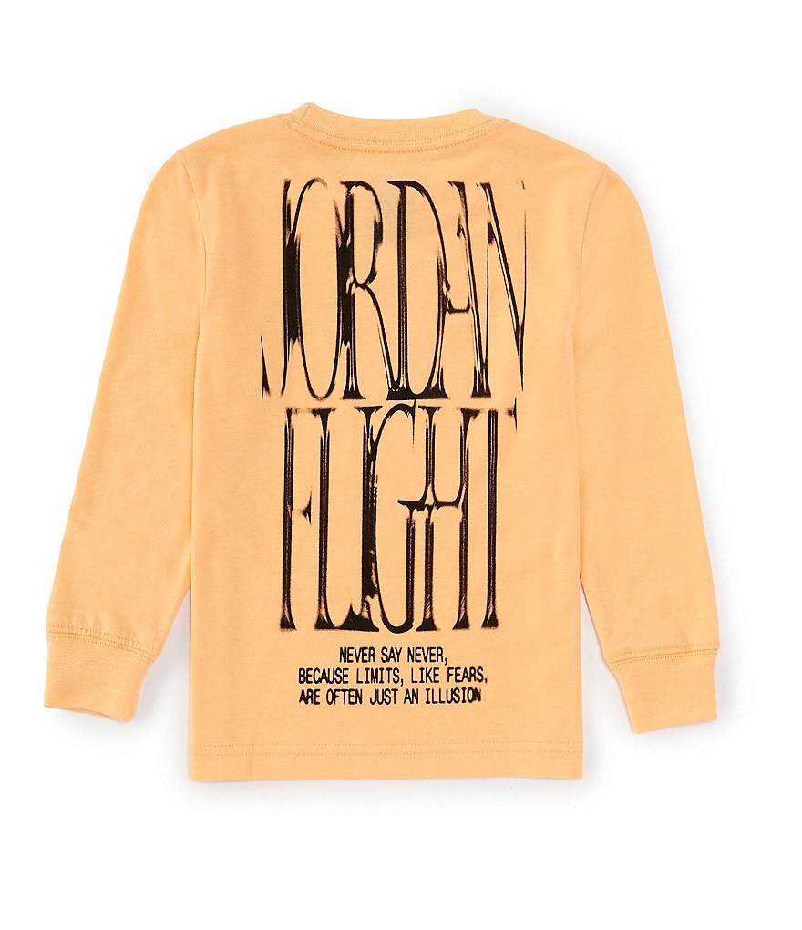 Jordan Little Boys 2T-7 Long Sleeve Flight Illusions Graphic Jordan Little Boys 2T-7 Long Sleeve Flight Illusions Graphic