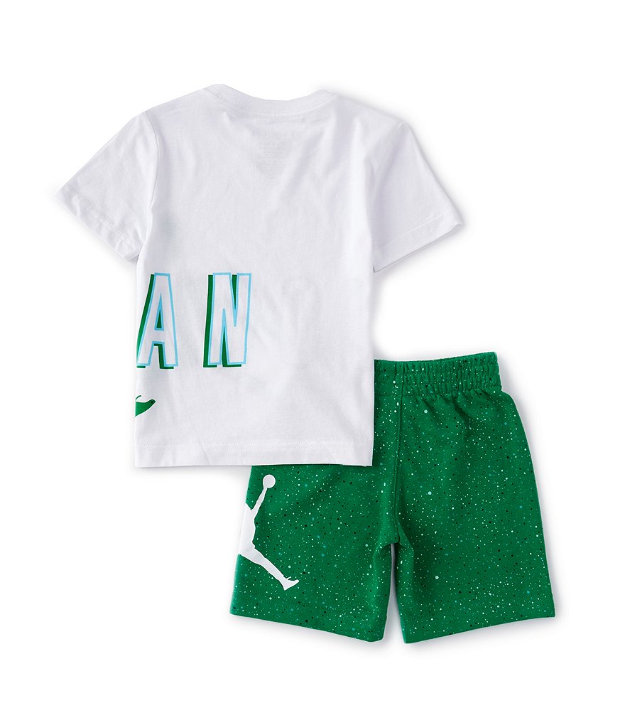 Jordan Little Boys 2T-7 Short-Sleeve Flight MVP Jersey Tee & French Terry  Shorts Set