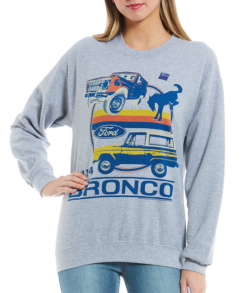 Junkfood Ford Bronco T-Shirt - Grey Large, Men's