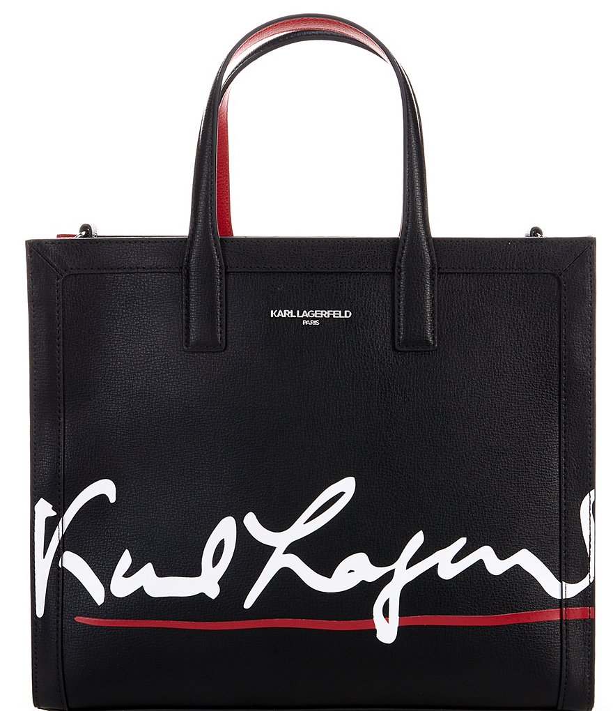 KARL LAGERFELD PARIS Nouveau Clear Iridescent Large Tote Bag