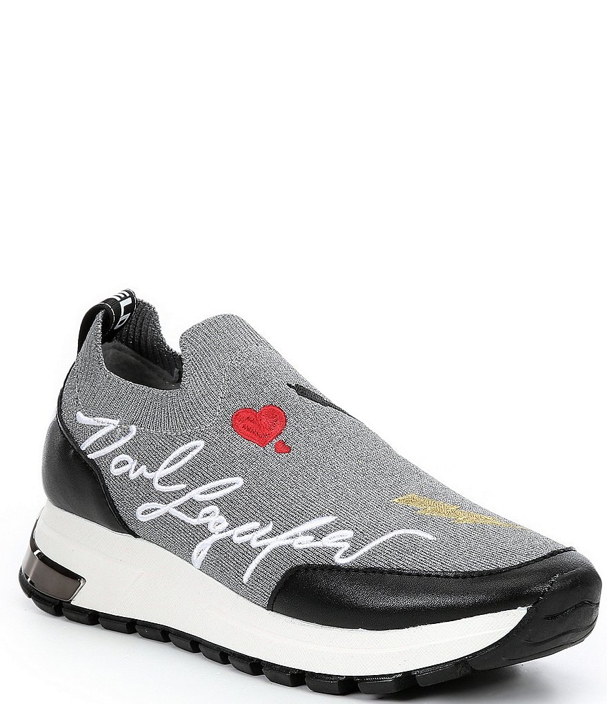 Staren Bowling Bekentenis KARL LAGERFELD PARIS Miranda Logo Knit Slip-On Platform Sneakers | Dillard's