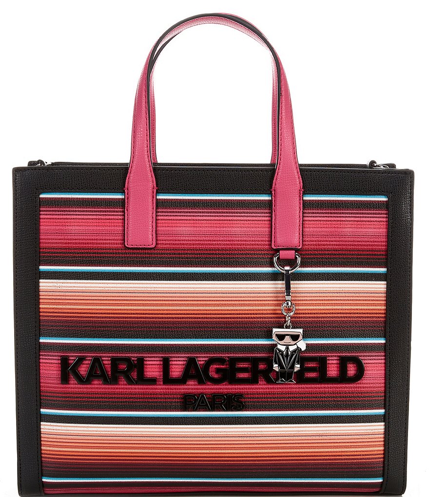 KARL LAGERFELD PARIS Nouveau Clear Iridescent Large Tote Bag