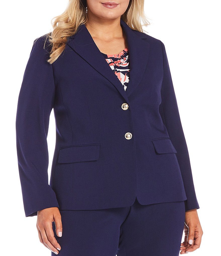 Plus size outlet navy blazer