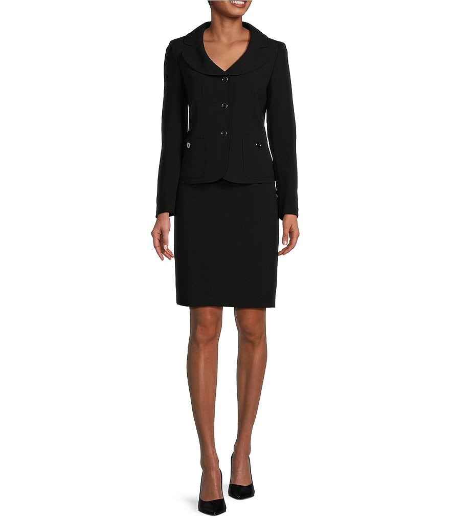 スーツ Lacoru Collar Pocket Jacket + Flare Skirt Set 00000000_zi_8ca2be98-87a7-4cdb