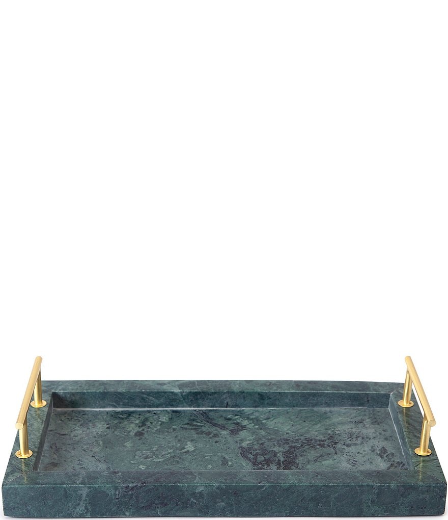 Kassatex Esmeralda Marble Tray with Handles | Dillard's