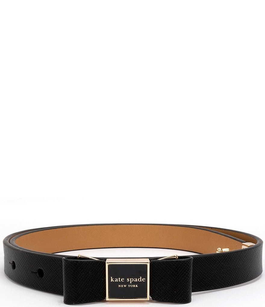 Kate Spade New York bow skinny leather belt X-Large sold