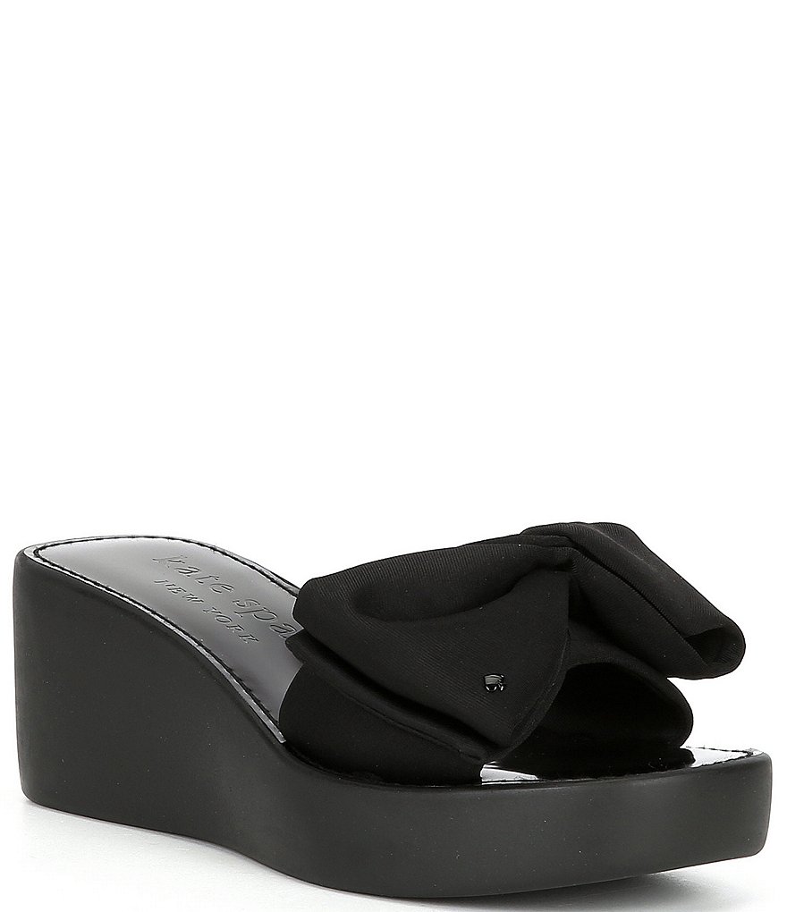 kate spade new york Bikini Bow Detail Platform Wedge Sandals | Dillard's