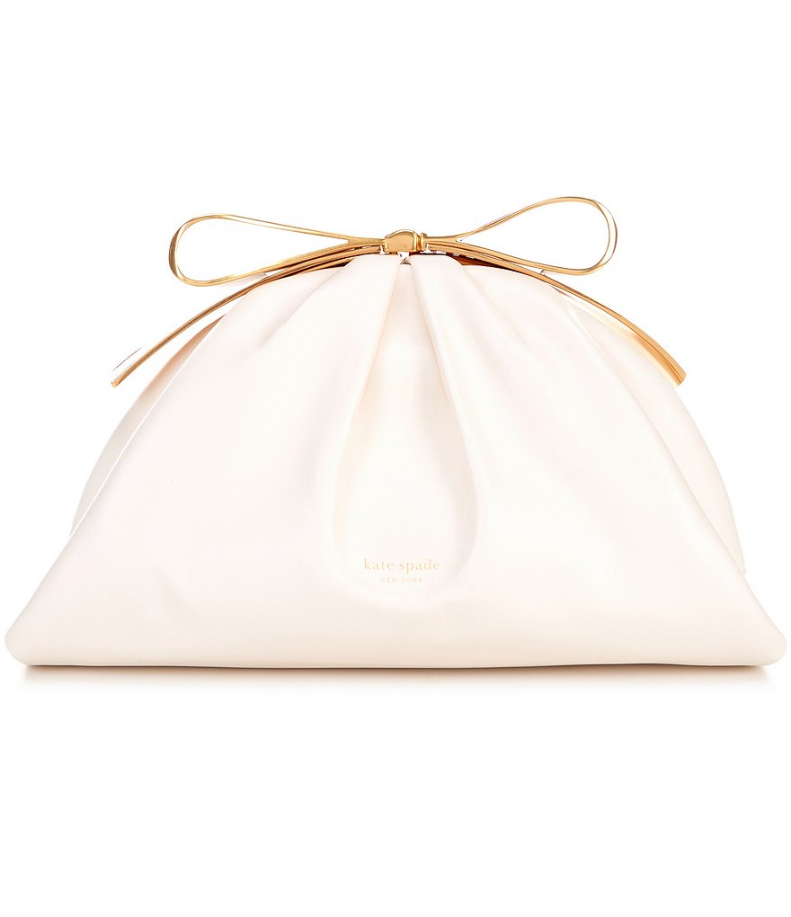 kate spade new york Bridal Bow Smooth Leather Bow Frame Clutch Dillard's