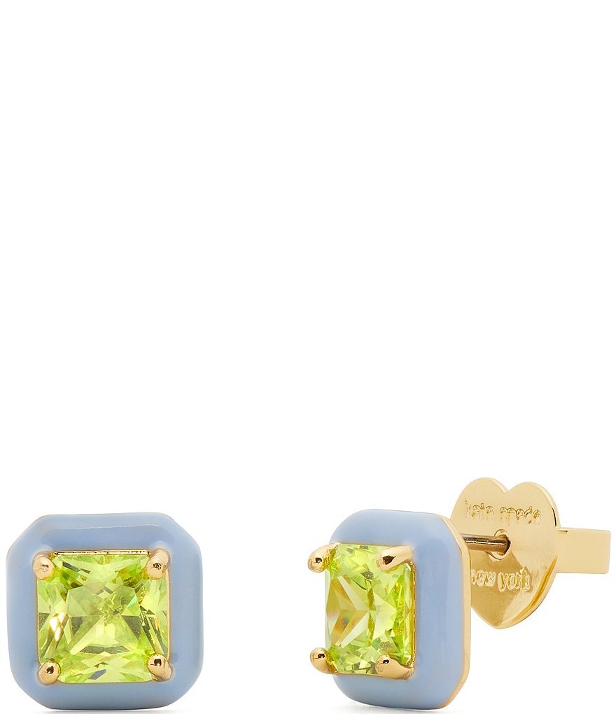 Auth Kate spade shops New York chandelier earring drop stud green multi color