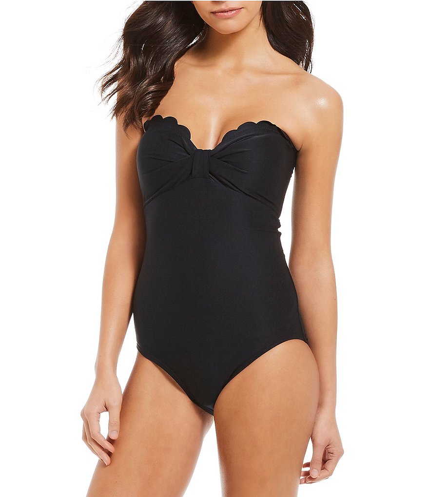 kate spade bandeau one piece swimsuit