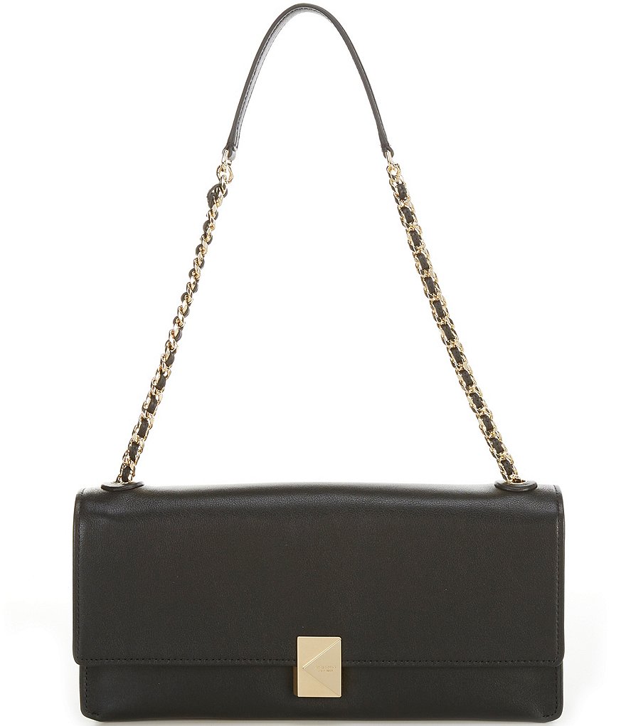 Grace Fine Grain Leather Medium Satchel | Kate Spade New York Kate Spade New York Black Grained Leather Satchel with Shoulder Strap main image 2