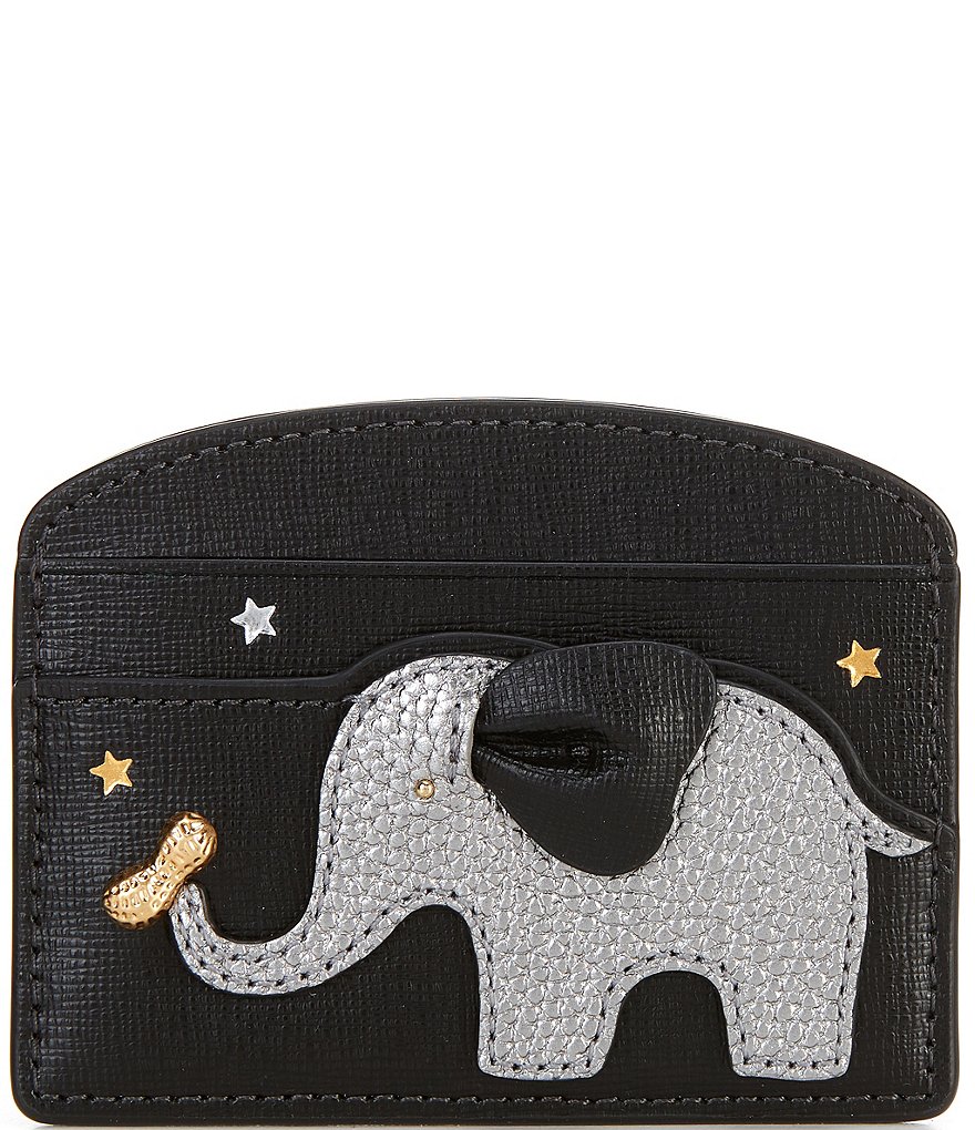 kate spade new york Ellie Elephant Embellished Leather Card Holder